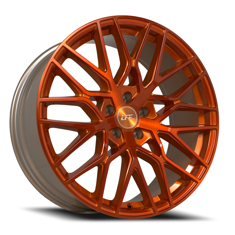 LFF-01 PISTA 20X10.5 5X112 +38 66.6 Full Brushed Sunset Orange LSJP2