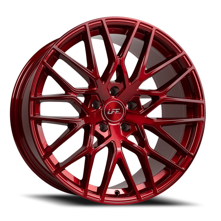 LFF-01 PISTA 20X10.5 5X114.3 +40 73.1 Full Brushed Roja Red LSDP