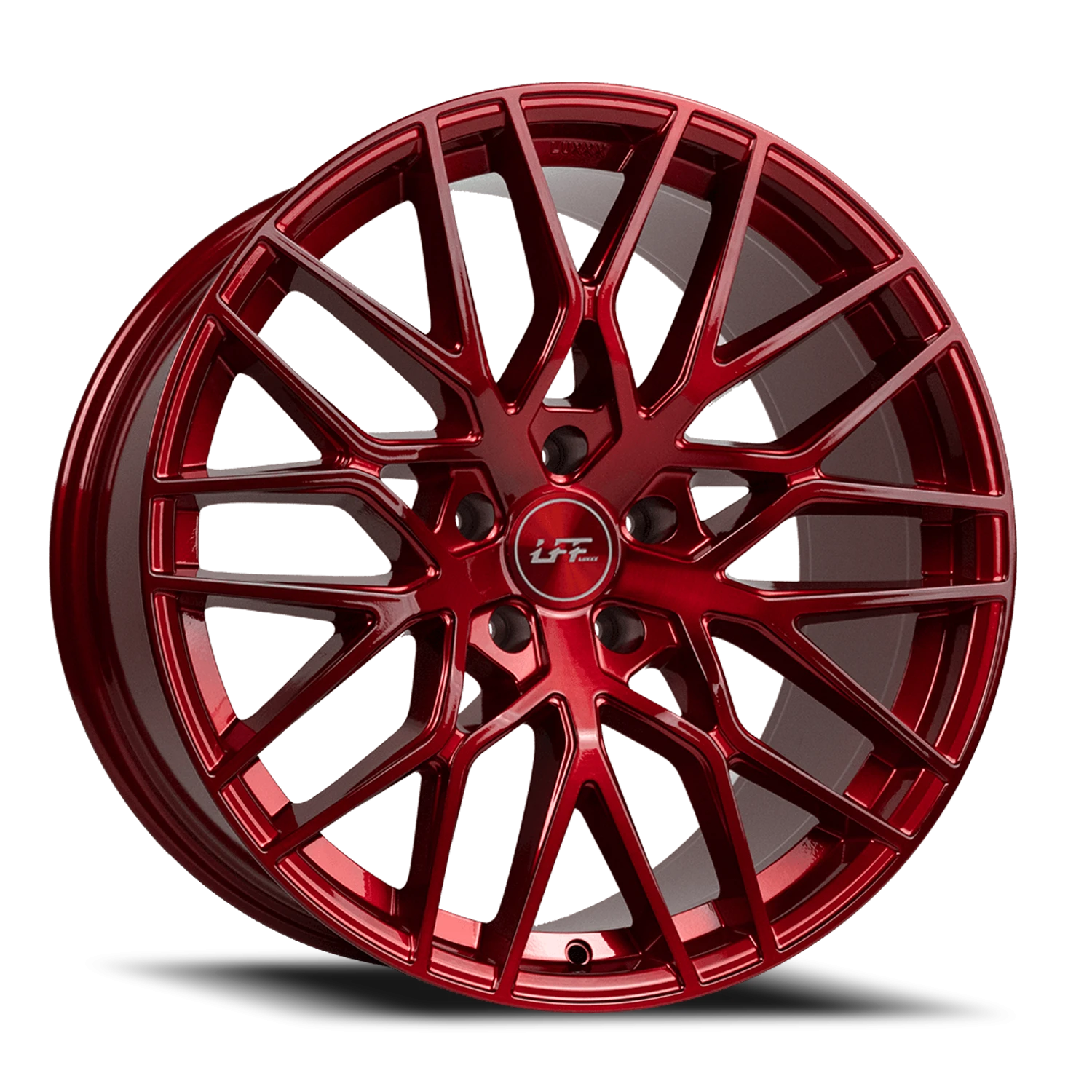 LFF-01 PISTA 20X9 5X115 +18 73.1 Full Brushed Roja Red LSDP