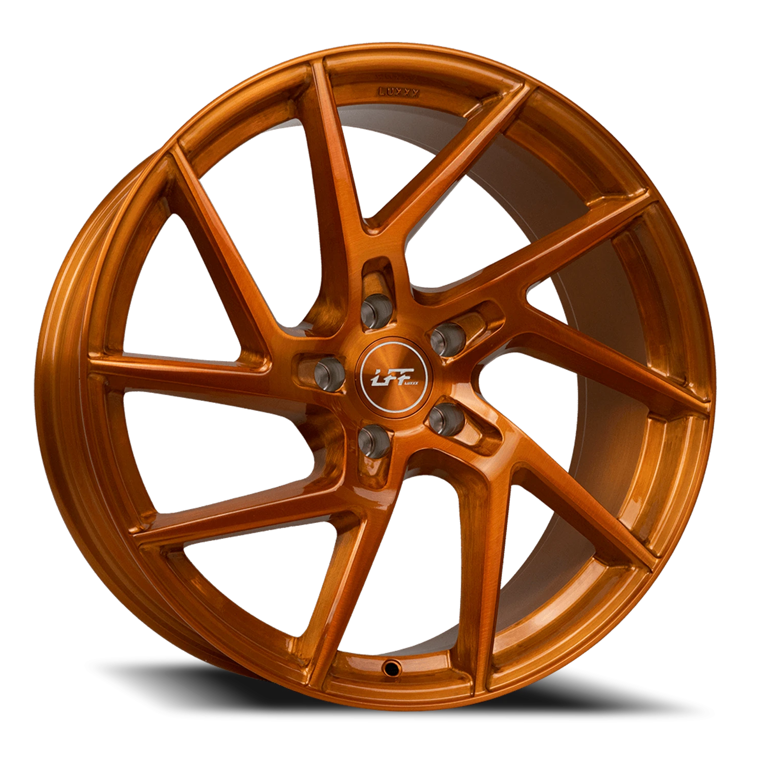 LFF-02 LEON 20X10.5 5X114.3 +40 73.1 Full Brushed Sunset Orange LSJP2