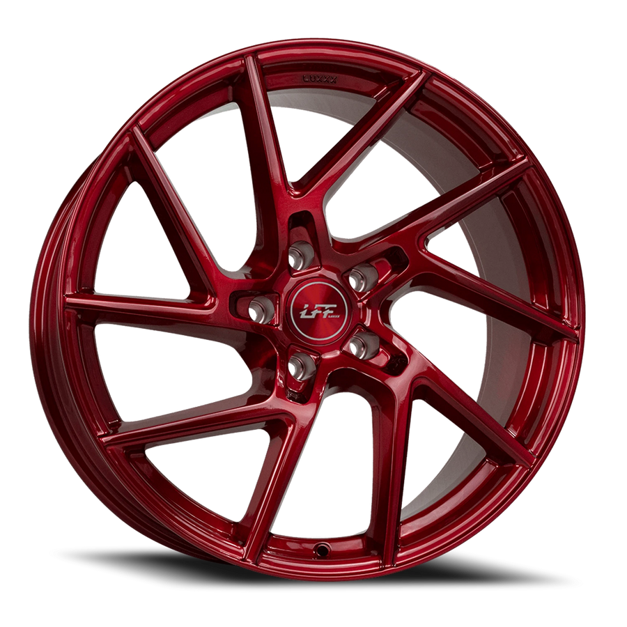 LFF-02 LEON 20X10.5 5X120 +25 73.1 Full Brushed Roja Red LSDP