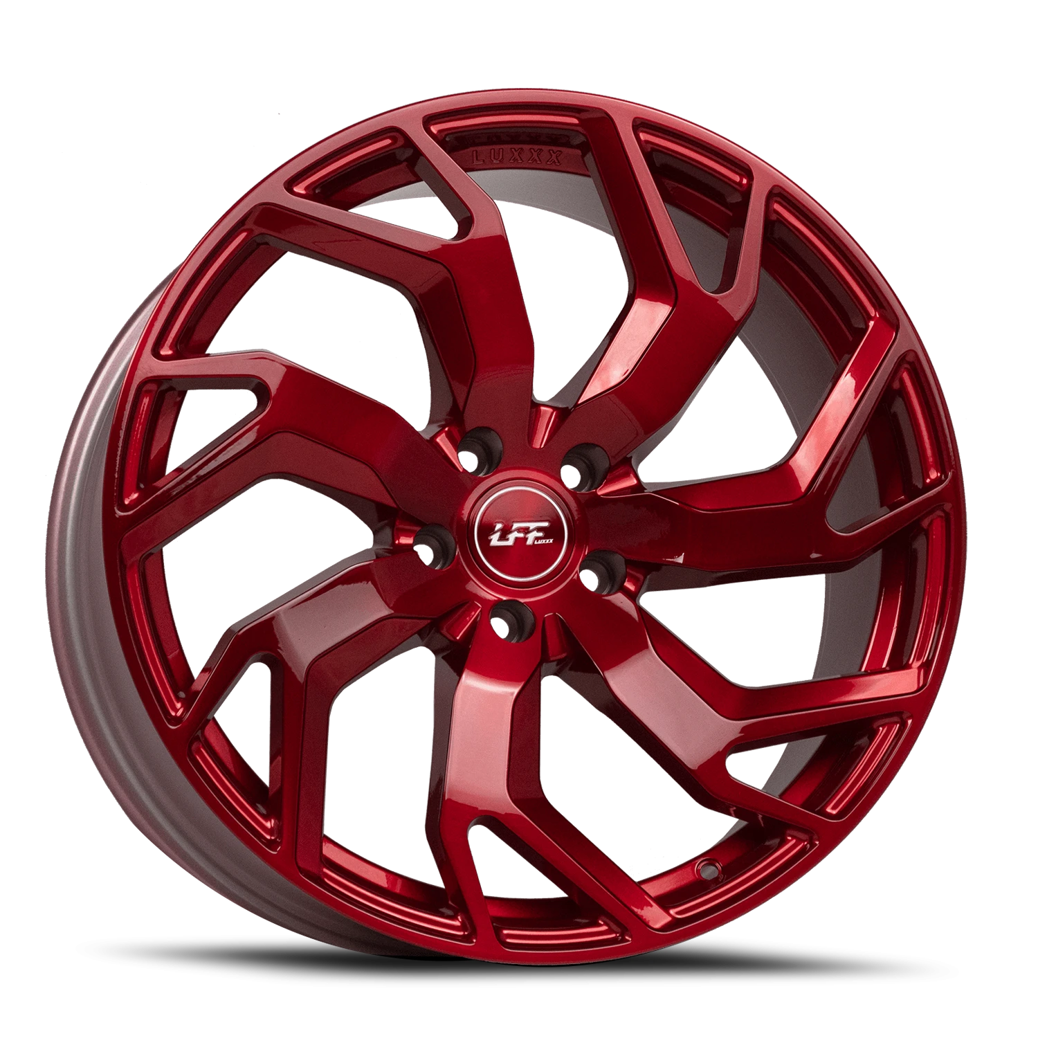 LFF-04 ALFA 19X9 5X112 +33 66.6 Brushed Face Roja Red