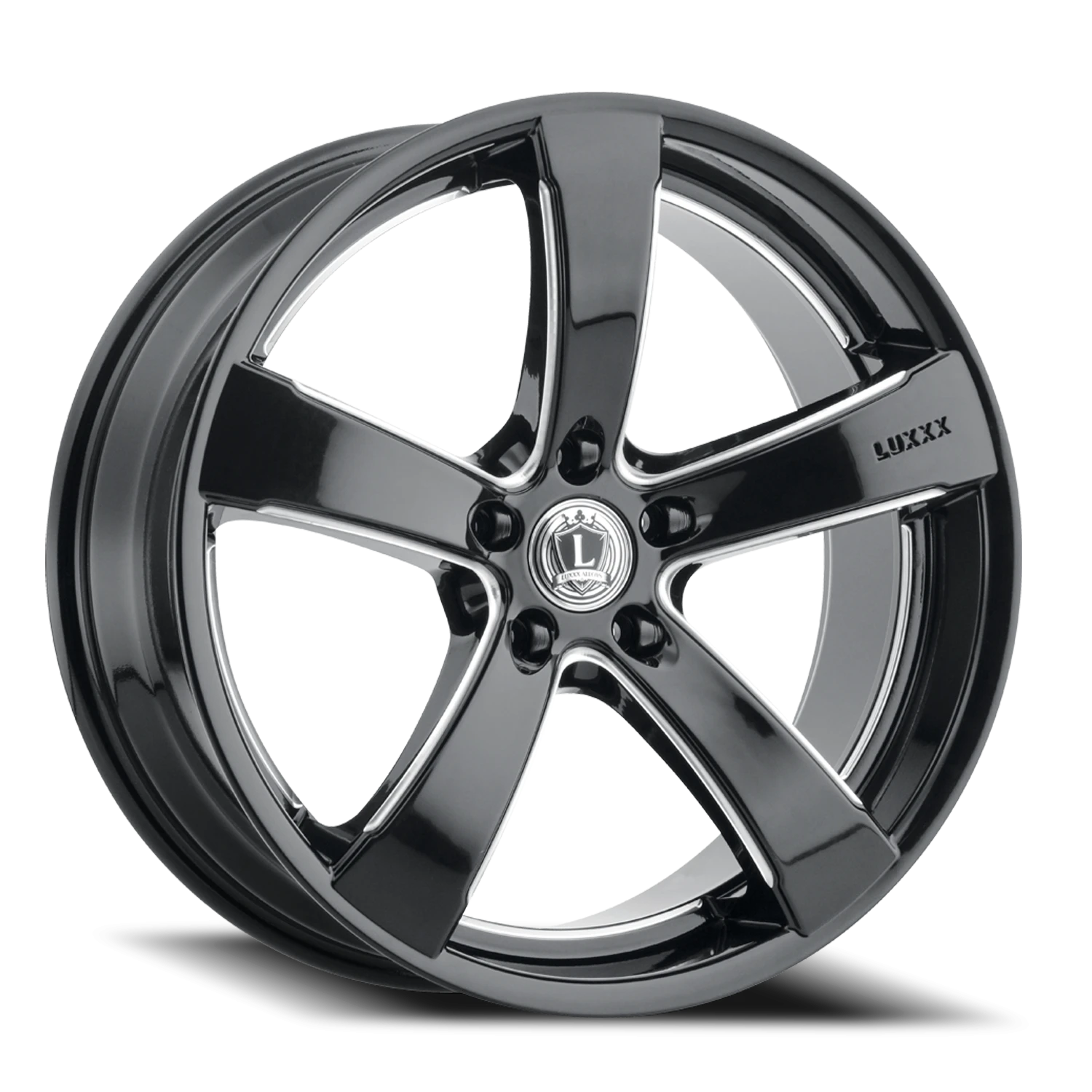LUX LE1 20X10 5X114.3 +29 73.1 Gloss Black Milled