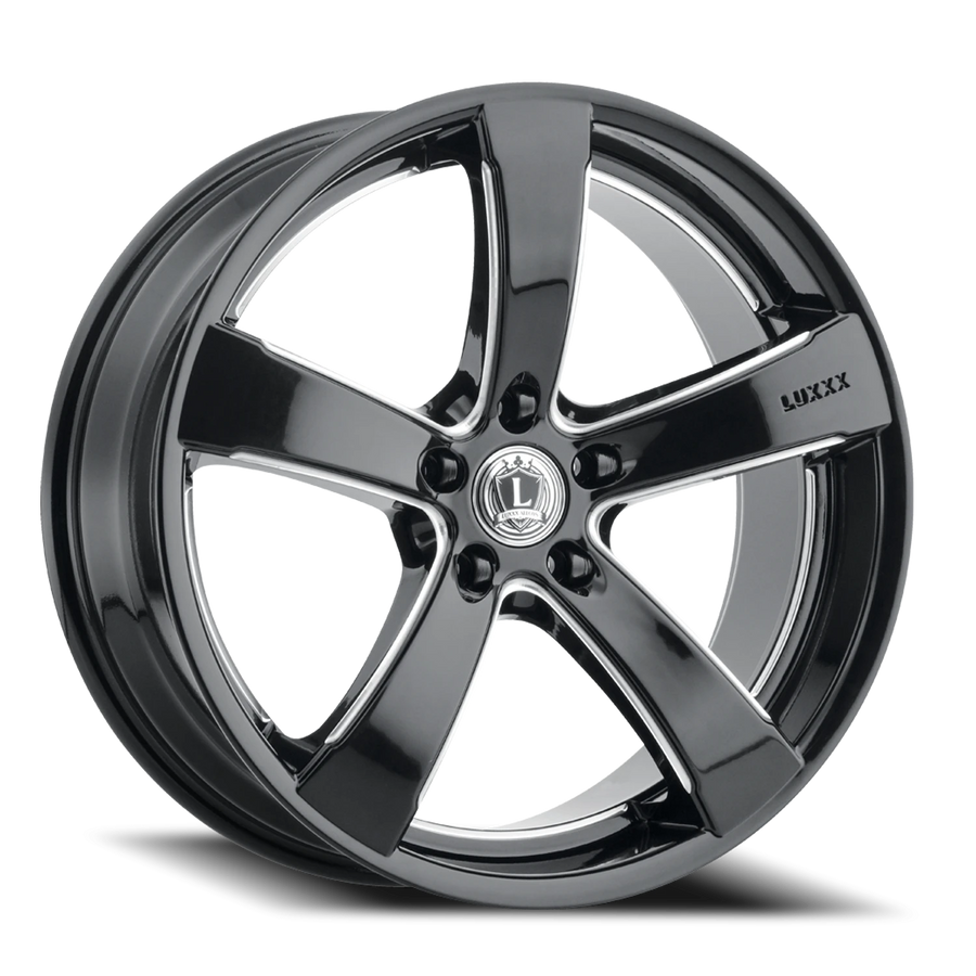 LUX LE1 20X10 5X114.3 +29 73.1 Gloss Black Milled
