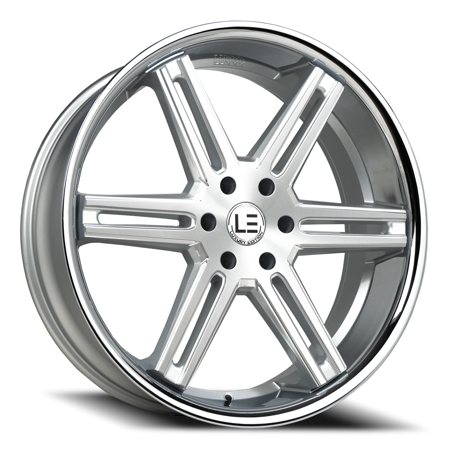 LUXLE12 SSL 26X10 6X139.7 +30 78.1 Brushed Face Milled Stainless Steel Lip