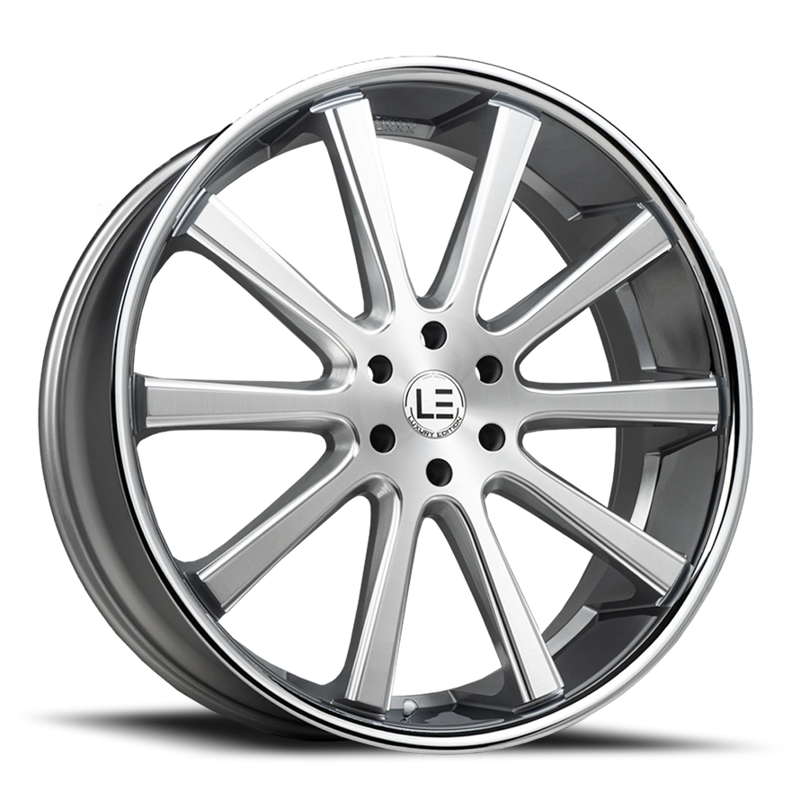 LUXLE13 SSL 24X9.5 6X139.7 +30 78.1 Brushed Face Milled Stainless Steel Lip