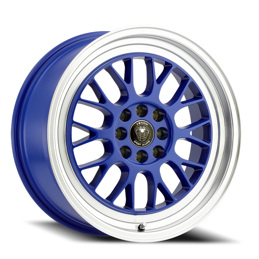 VENOM19 17X7.5 4100/114.3 +30 73.1 Gloss Blue Machined Lip