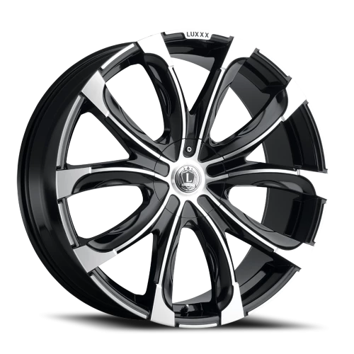 LUX24V 26X10 6135/139.7 +30 87.1 Gloss Black Machined Face