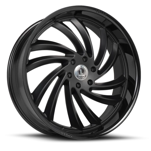 LUX26 26X10 6X139.7 +33 93.1 Gloss Black Lip Matte Black Face