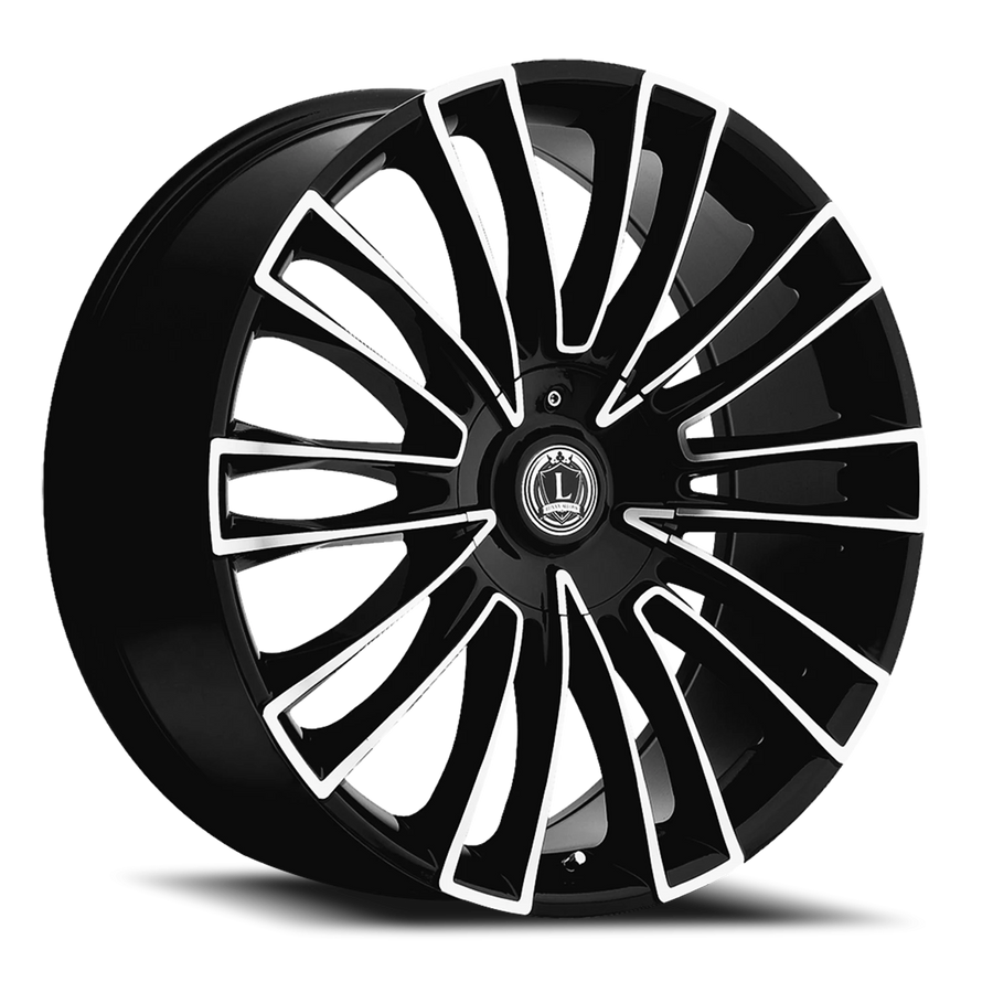 LUX3 24X9.5 6135/139.7 +30 87.1 Gloss Black Machined Face