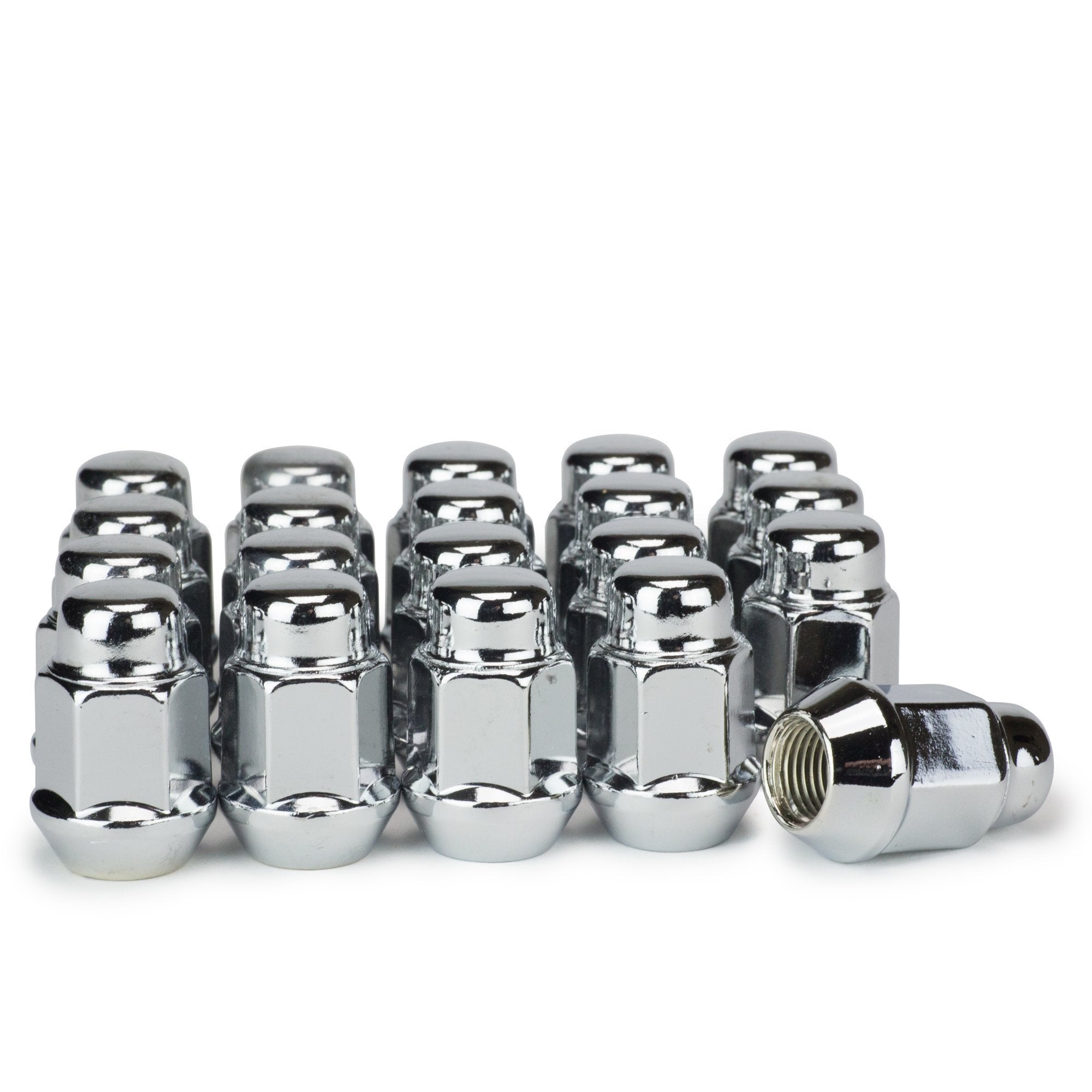 Chrome Closed Lugnuts Bulge Acorn
