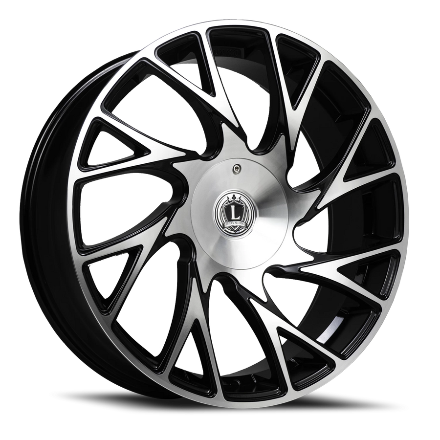 LUX32 20X8.5 5114.3/120 +30 73.1 Gloss Black Machined Face