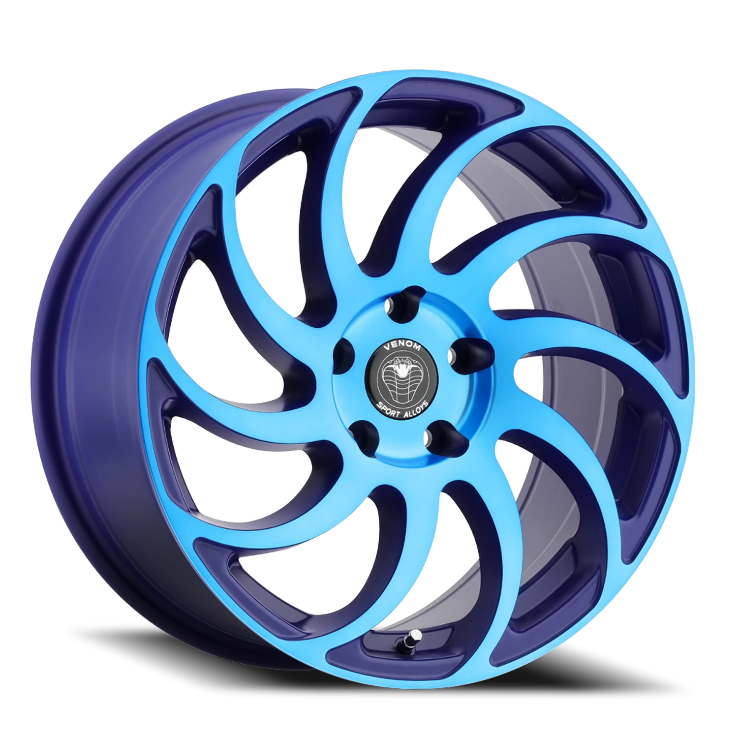 VENOM32 17X8 5X120 +31 73.1 Neon Blue