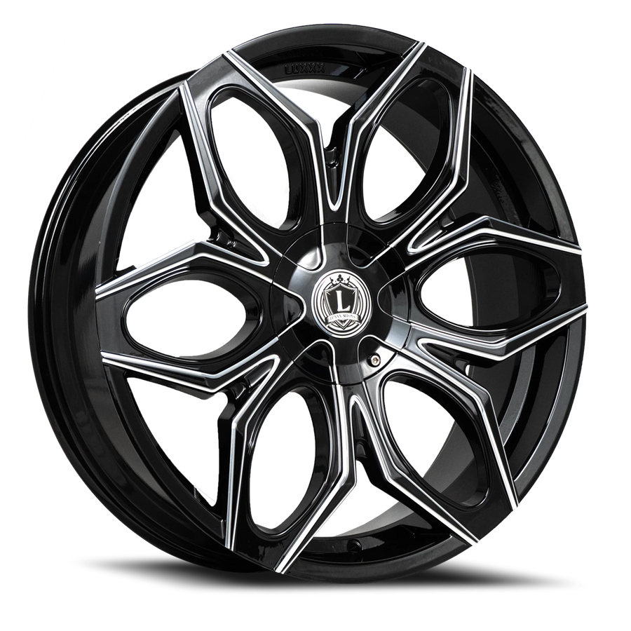 LUX33 22X9 6135/139.7 +30 87.1 Gloss Black Milled