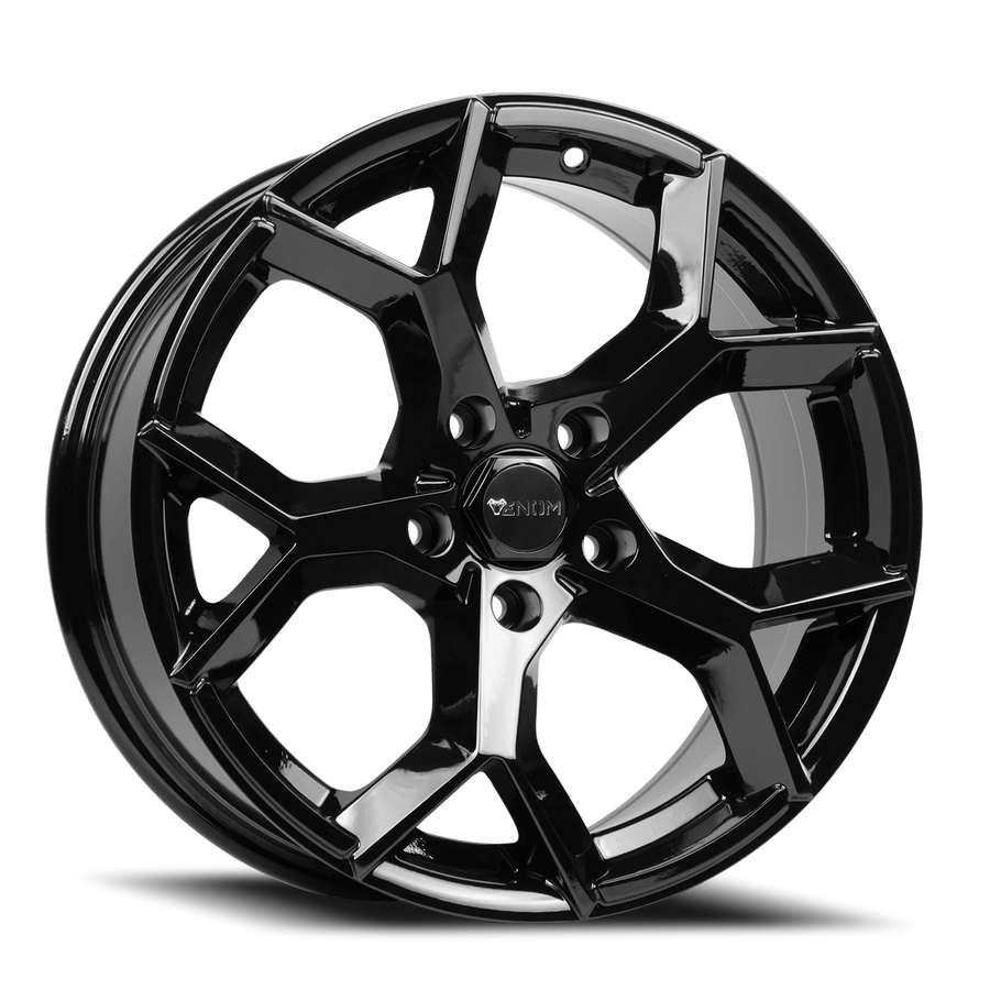 VENOM37 18X8.5 5X112 +35 66.6 All Gloss Black