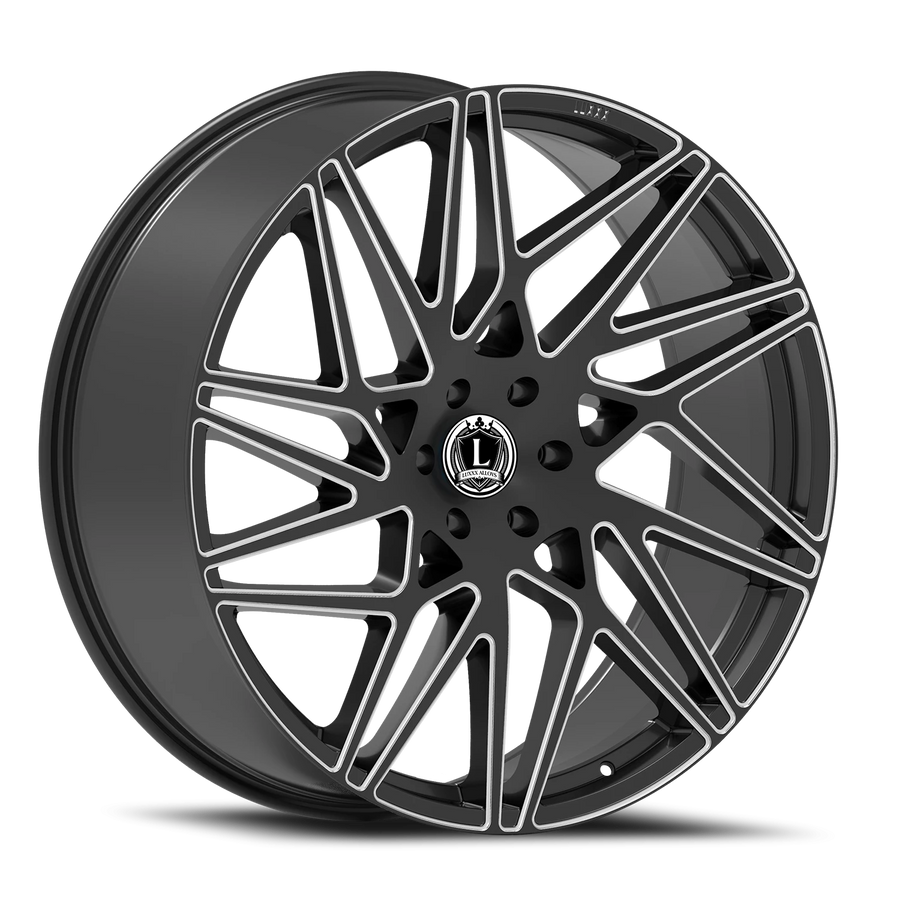 LUX38 20X8.5 5X114.3 +31 73.1 Gloss Black Milled