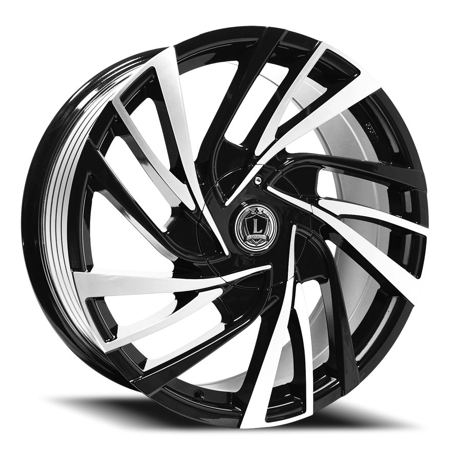 LUX41 20X8.5 5112/114.3 +31 73.1 Gloss Black Machined Face