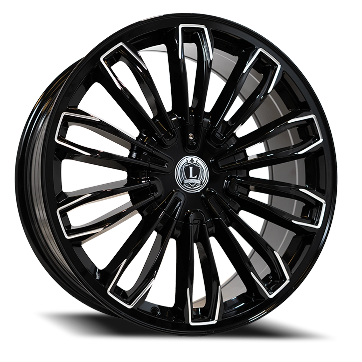 LUX42 22X9 5114.3/120 +31 73.1 Gloss Black Milled