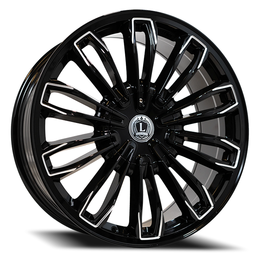 LUX42 22X9 5114.3/120 +31 73.1 Gloss Black Milled