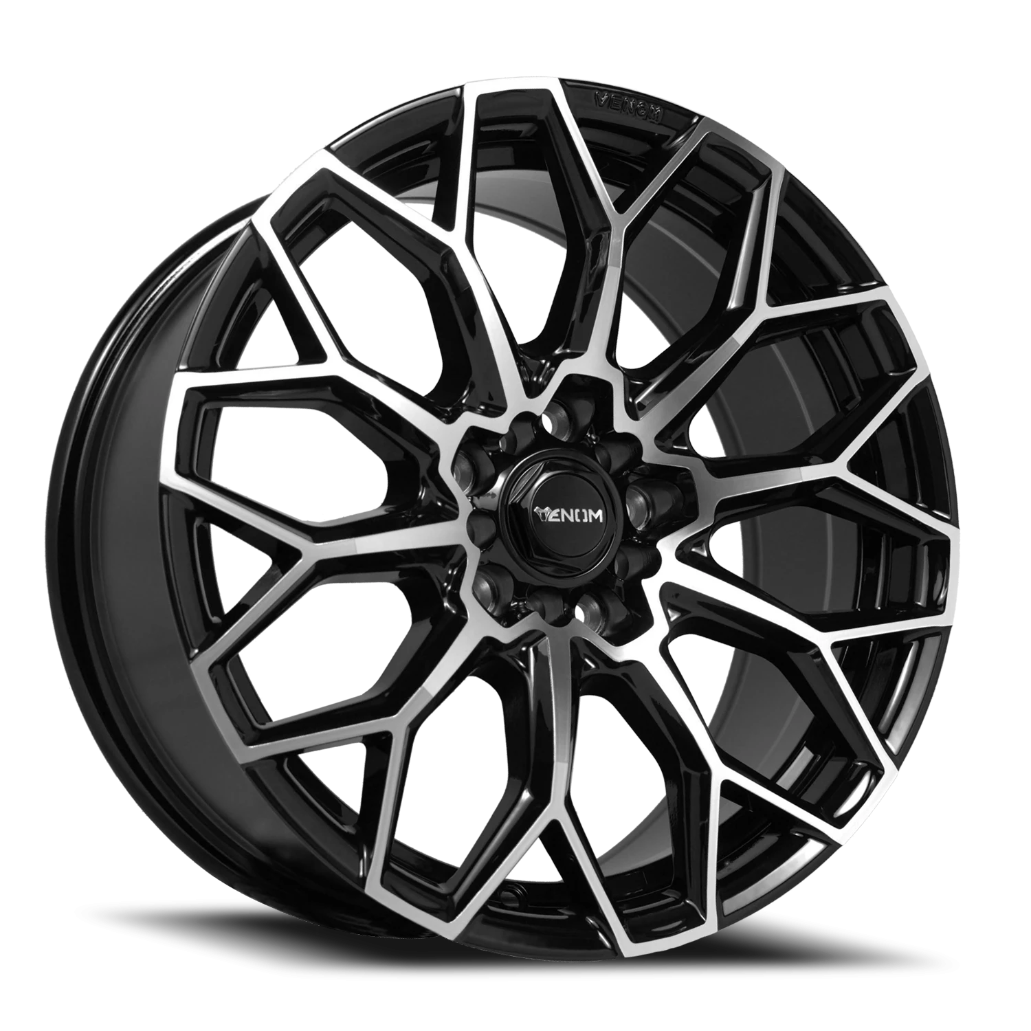 VENOM45 19X8.5 5112/114.3 +35 73.1 Gloss Black Machined Face