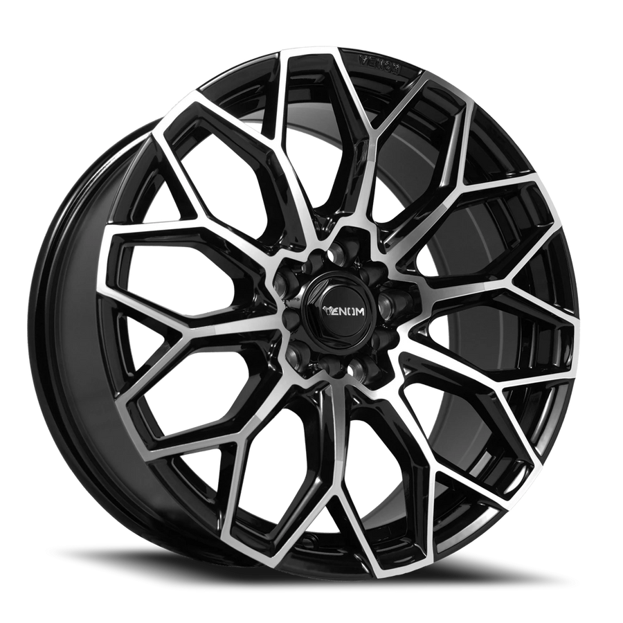 VENOM45 17X8 5X114/120 +35 73.1 Gloss Black Machined Face