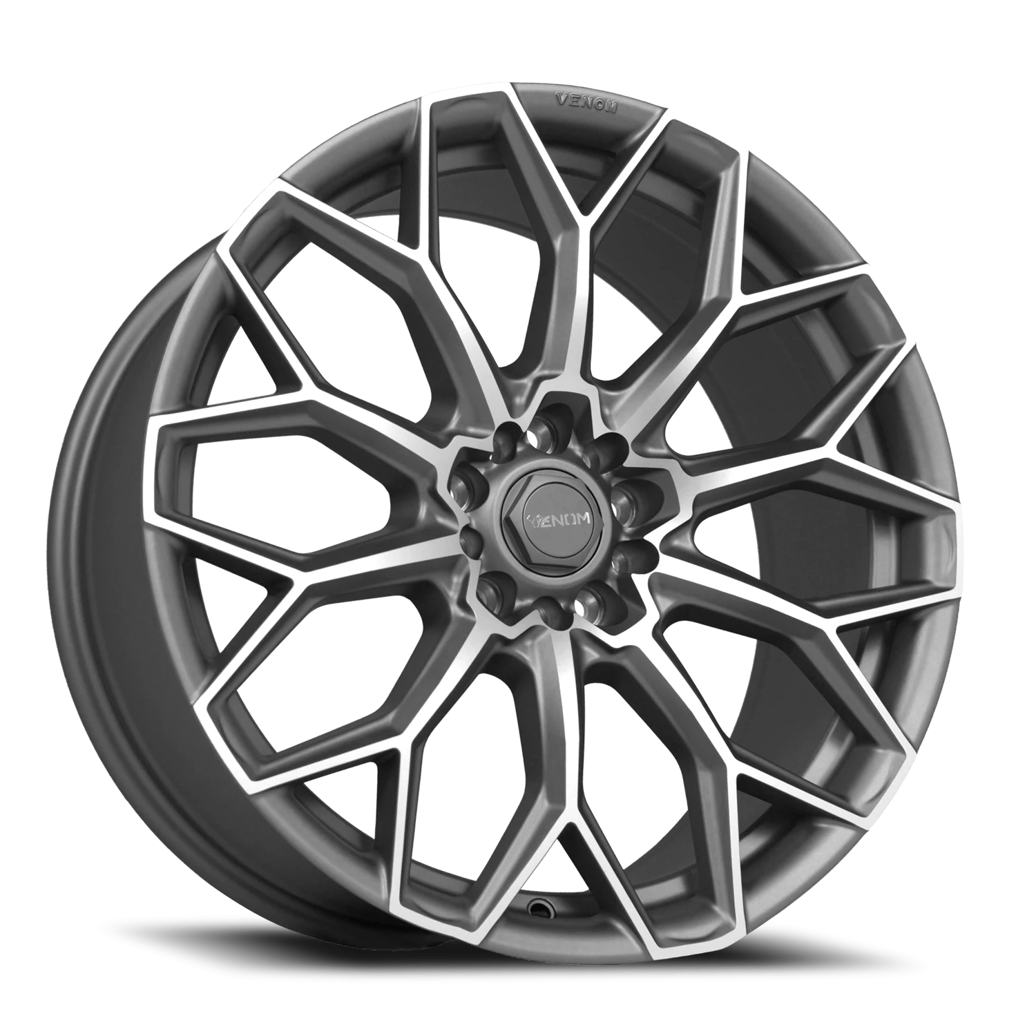 VENOM45 20X8.5 5114.3/120 +35 73.1 Matte Gunmetal Machined Face