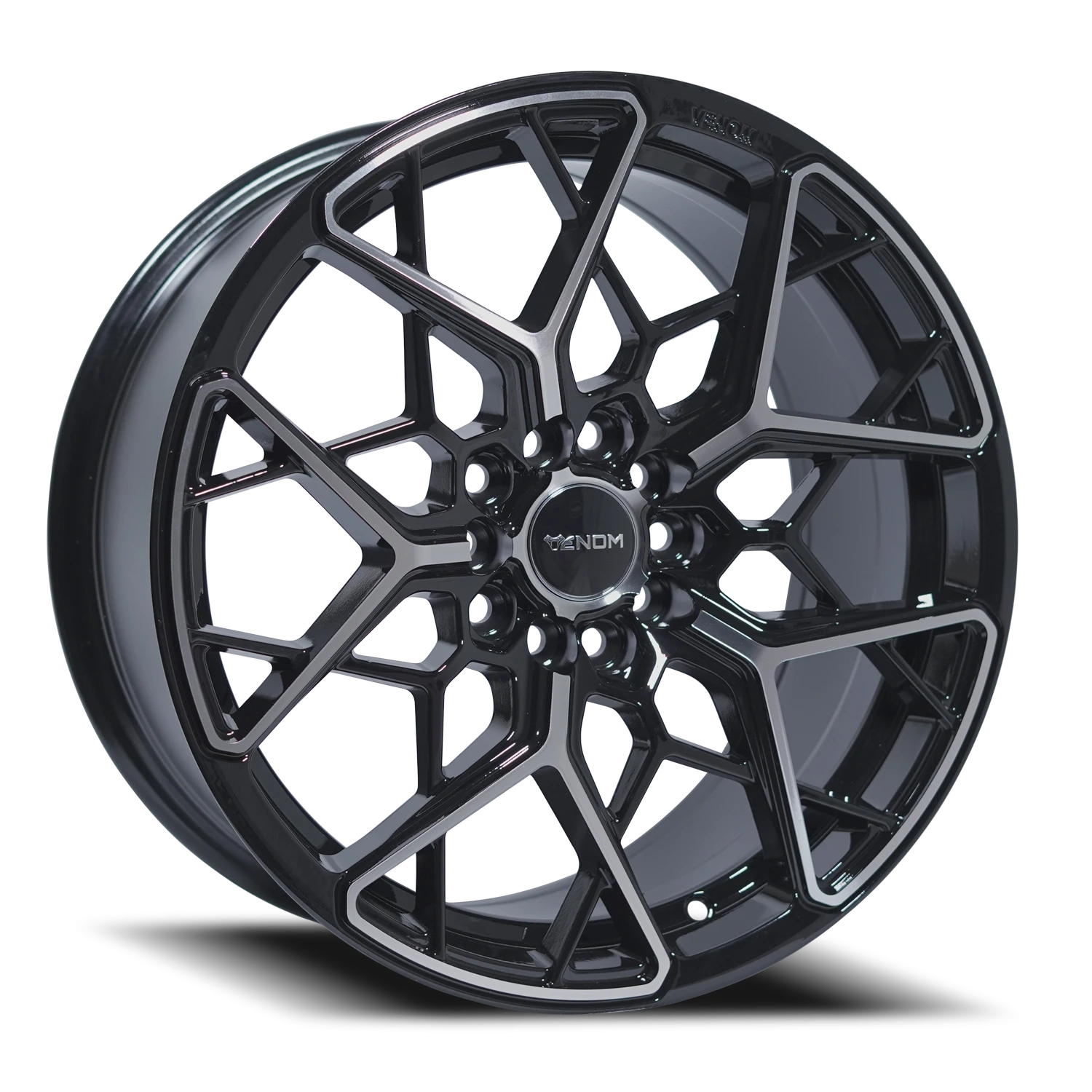 VENOM46 18X8.5 5108/114.3 +35 73.1 Gloss Black Machined Face