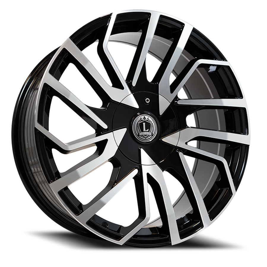 LUX47 20X8.5 5114.3/120 +31 73.1 Gloss Black Machined Face