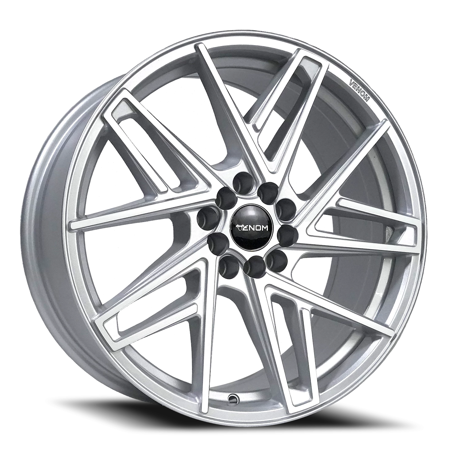 VENOM48 18X8.5 5100/114.3 +35 73.1 Gloss Silver Machined Face