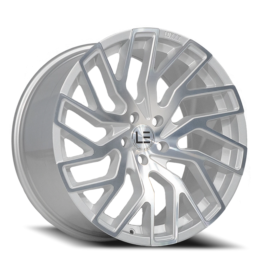 LUXLE5 20X9 5X114.3 +35 73.1 Silver Machine Face