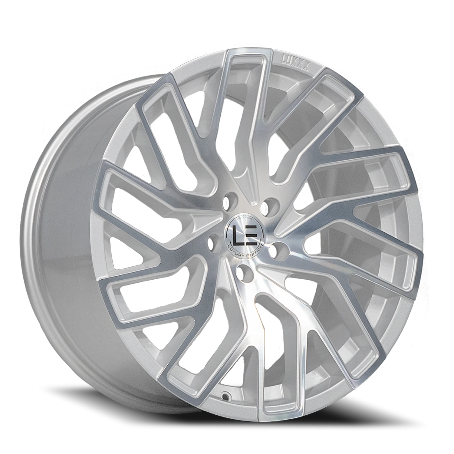 LUXLE5 22X10.5 5X115 +30 73.1 Silver Machine Face