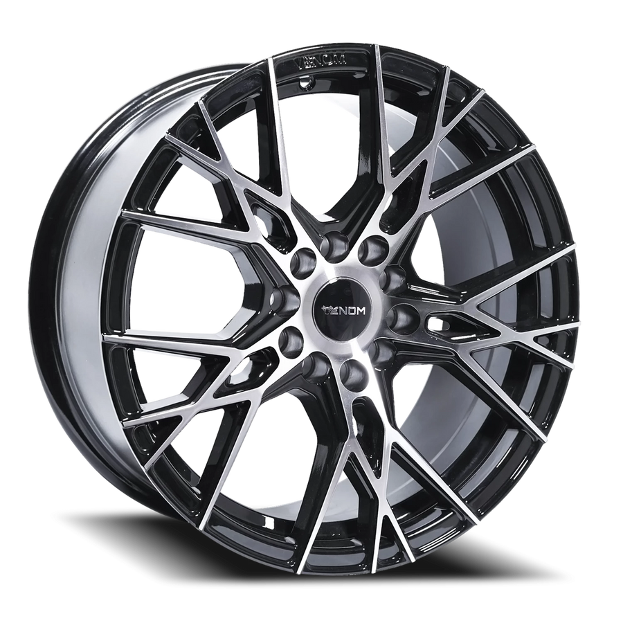 VENOM51 18X8.5 5112/114.3 +35 73.1 Gloss Black Machined Face
