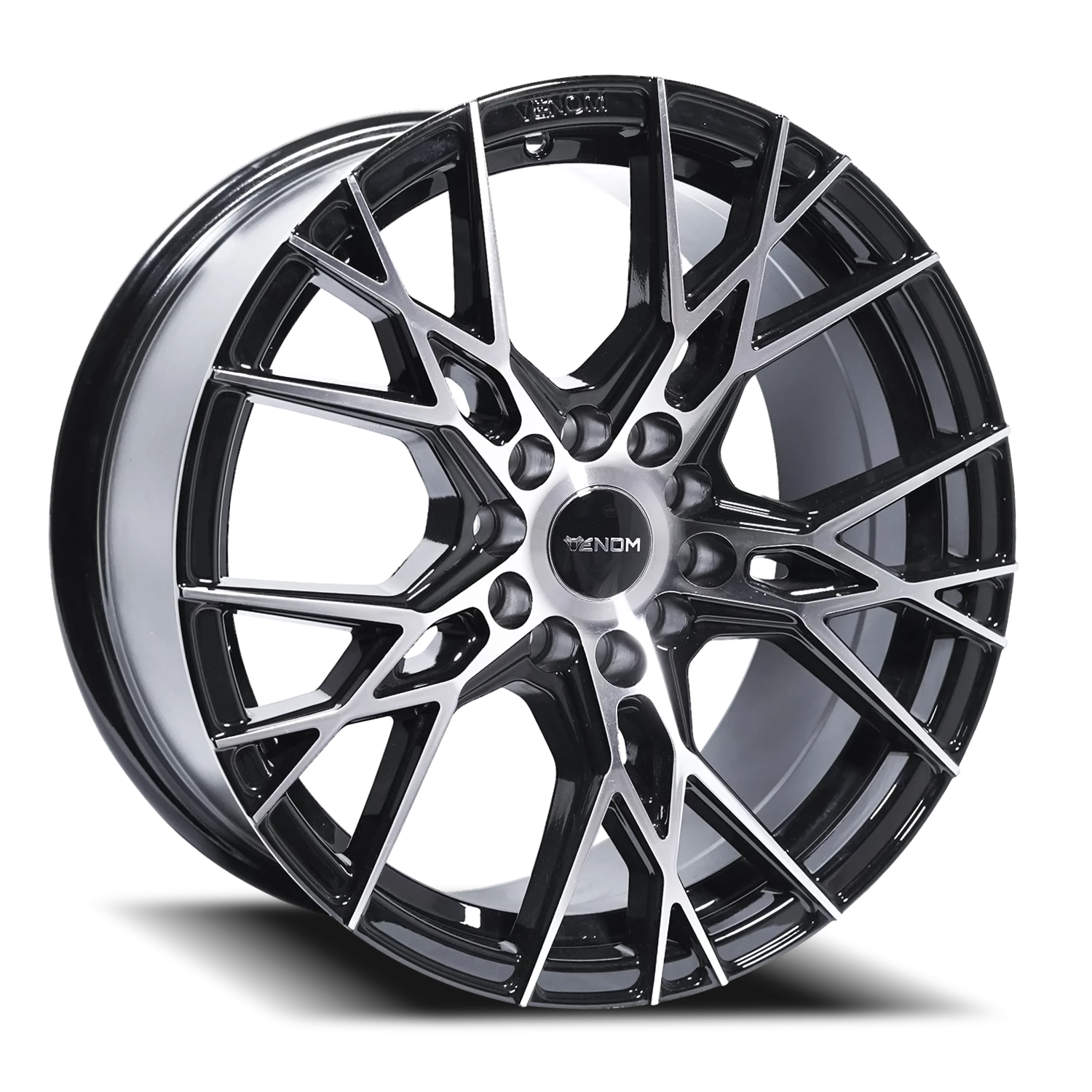 VENOM51 17X8 5114.3/120 +35 73.1 Gloss Black Machined Face