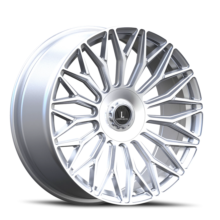LUX53 24X10 5115/130 +35 74.1 Silver Machined Face