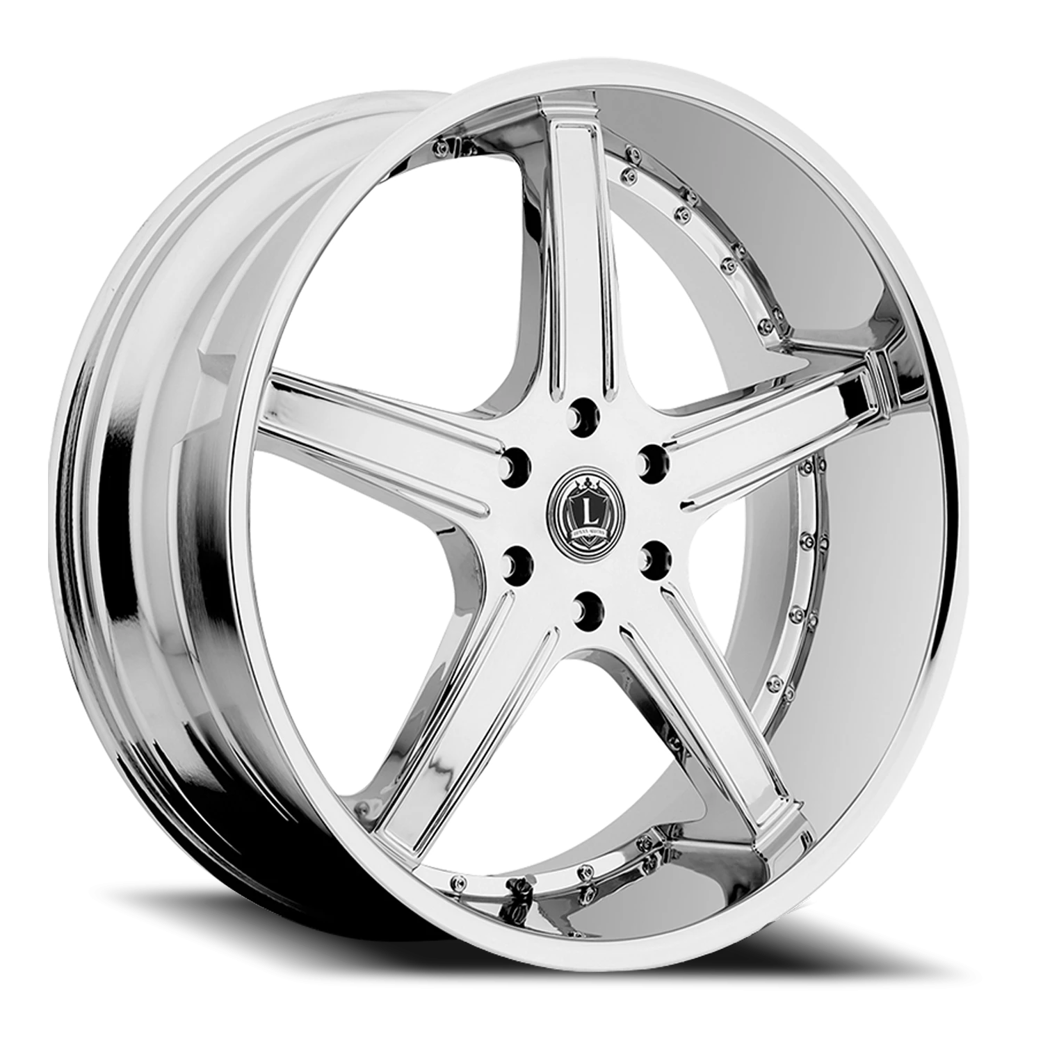 LUX6 24X10 5X139.7 +18 78.1 Chrome D-C