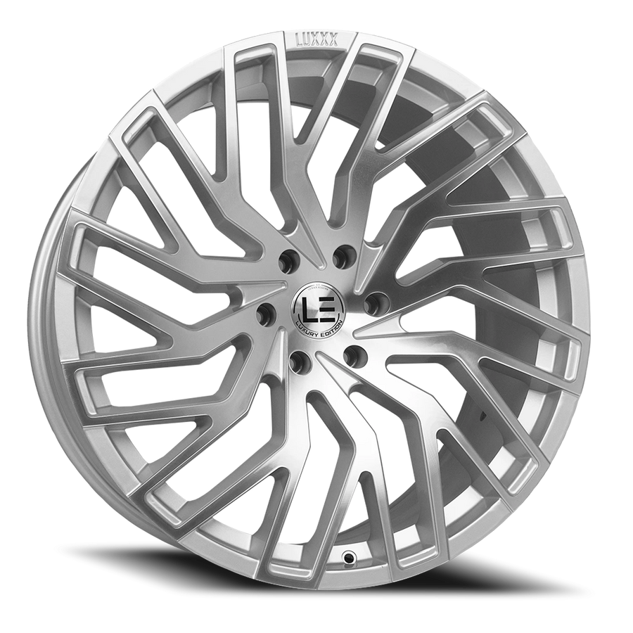 LUXLE6 24X11 6X139.7 +40 78.1 Silver Machine Face