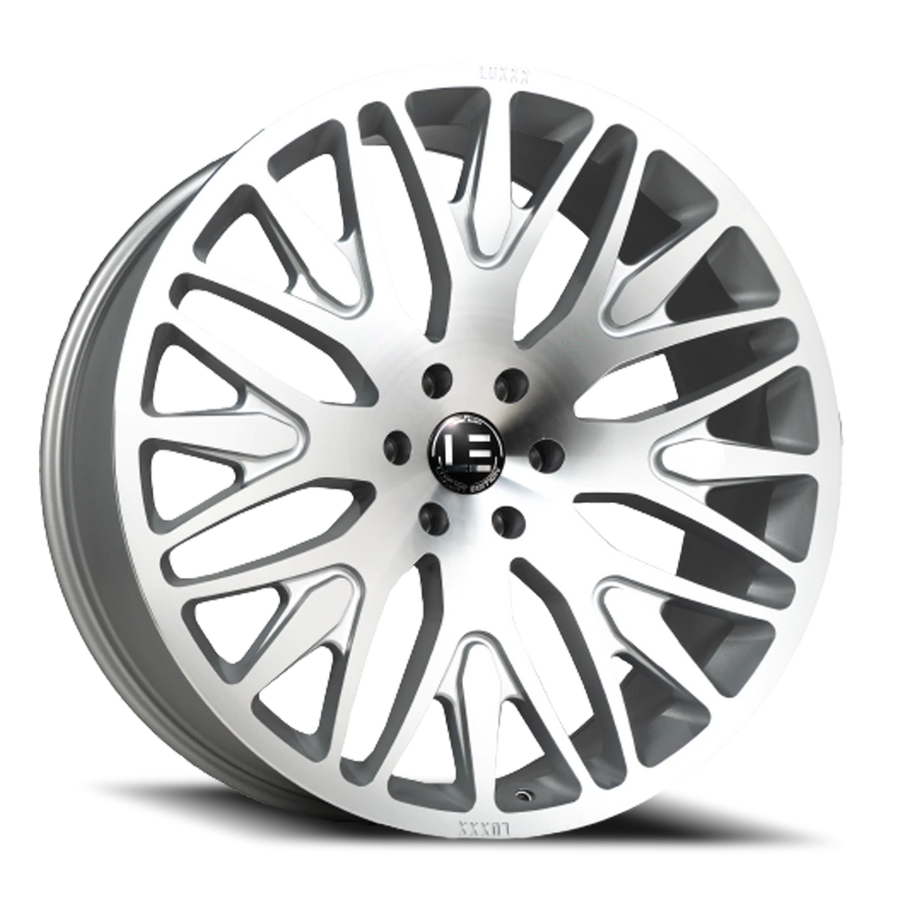 LUX LE7 24X10 5X115 +15 73.1 Silver Machine Face