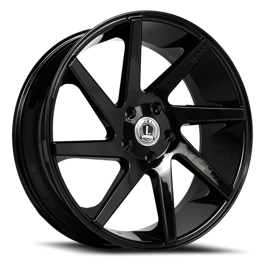 LUX8 22X9.5 5X115 +15 73.1 Gloss Black