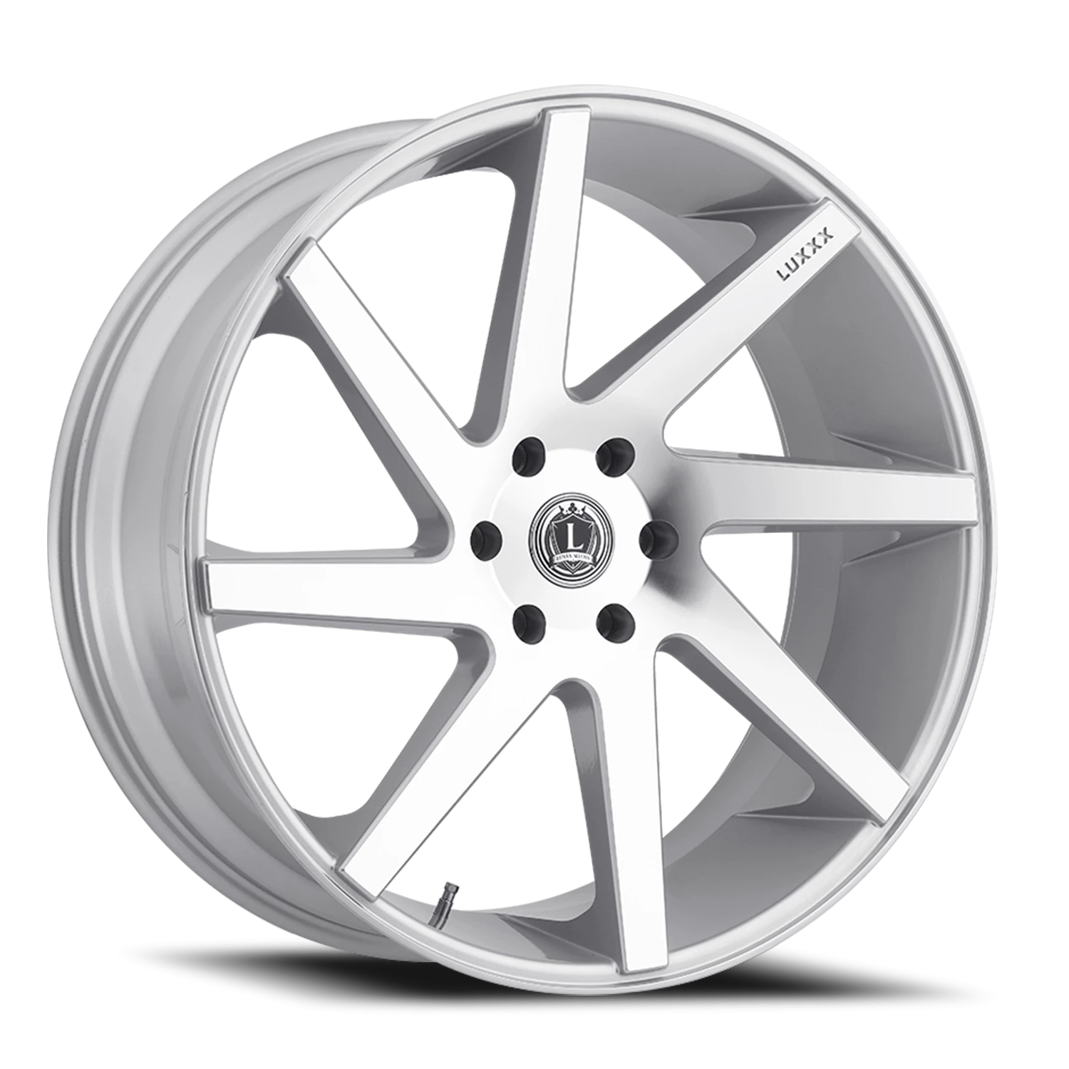 LUX8 26X10 6X139.7 +30 78.1 Silver Machined Face