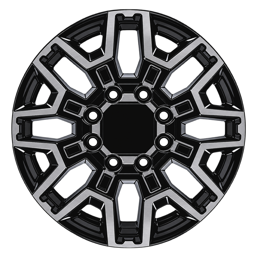 Replica G29 18X9 8180 +32 124.1 Gloss Black Machined Face