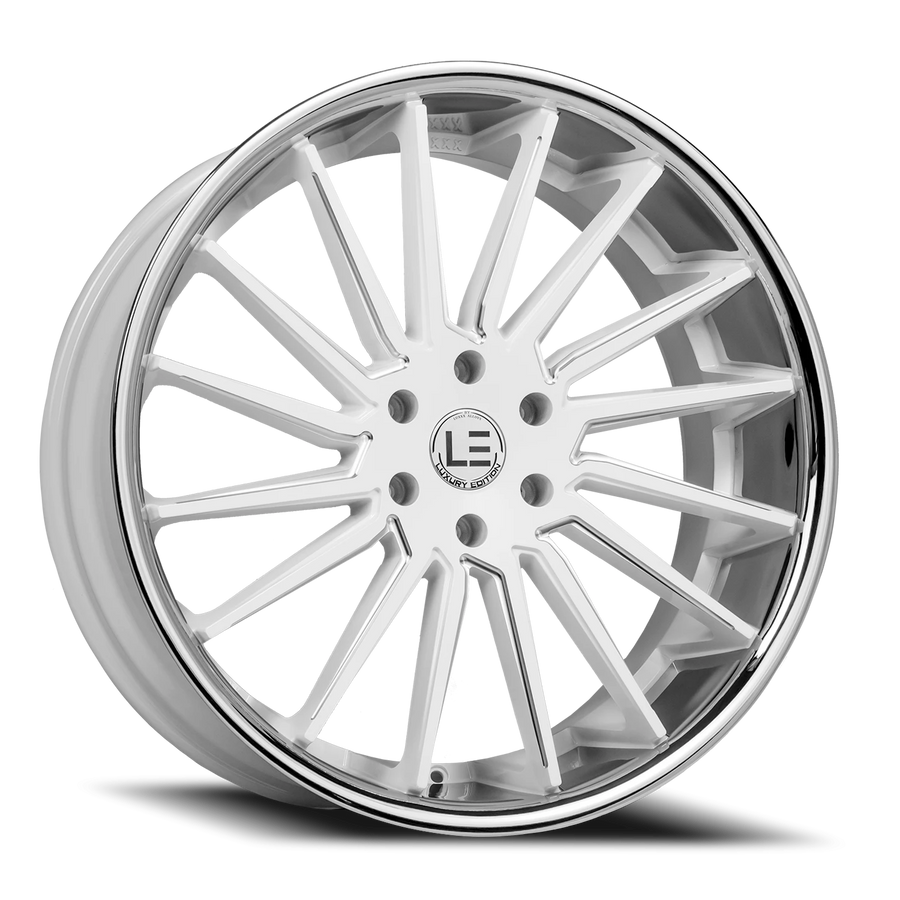 LUXLE9 SSL 24X10 6X139.7 +35 78.1 Gloss White Milled Stainless Steel Lip