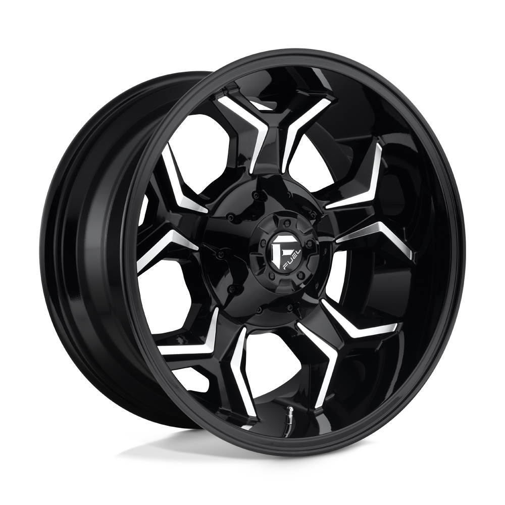 FUEL D606 20X10 8X6.5 GL-BLK-MIL -18MM