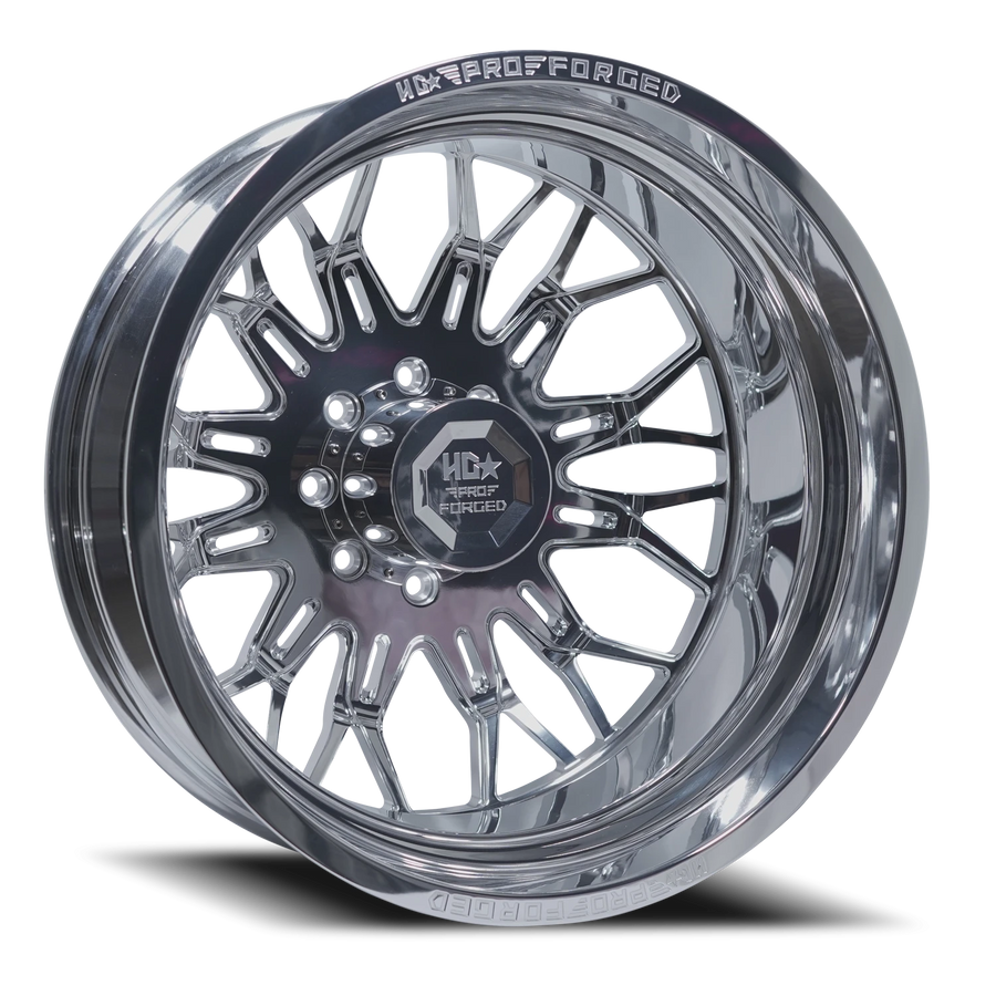 FORGED DUALLY HD03 APACHE 22X8.25 8X165 -168 121.4 Polished (Rear)