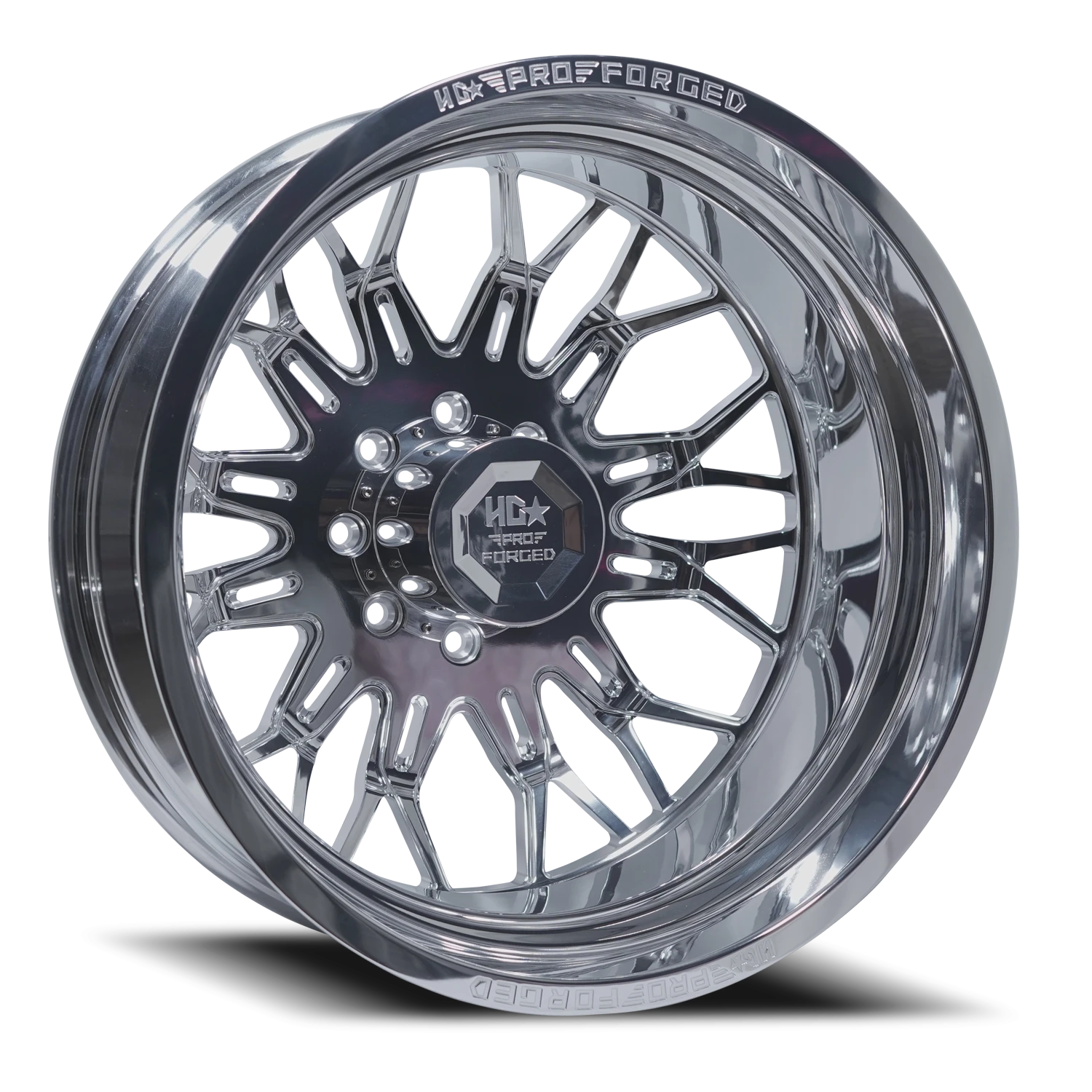 FORGED DUALLY HD03 APACHE 22X8.25 8X210 -168 154.3 Polished (Rear)