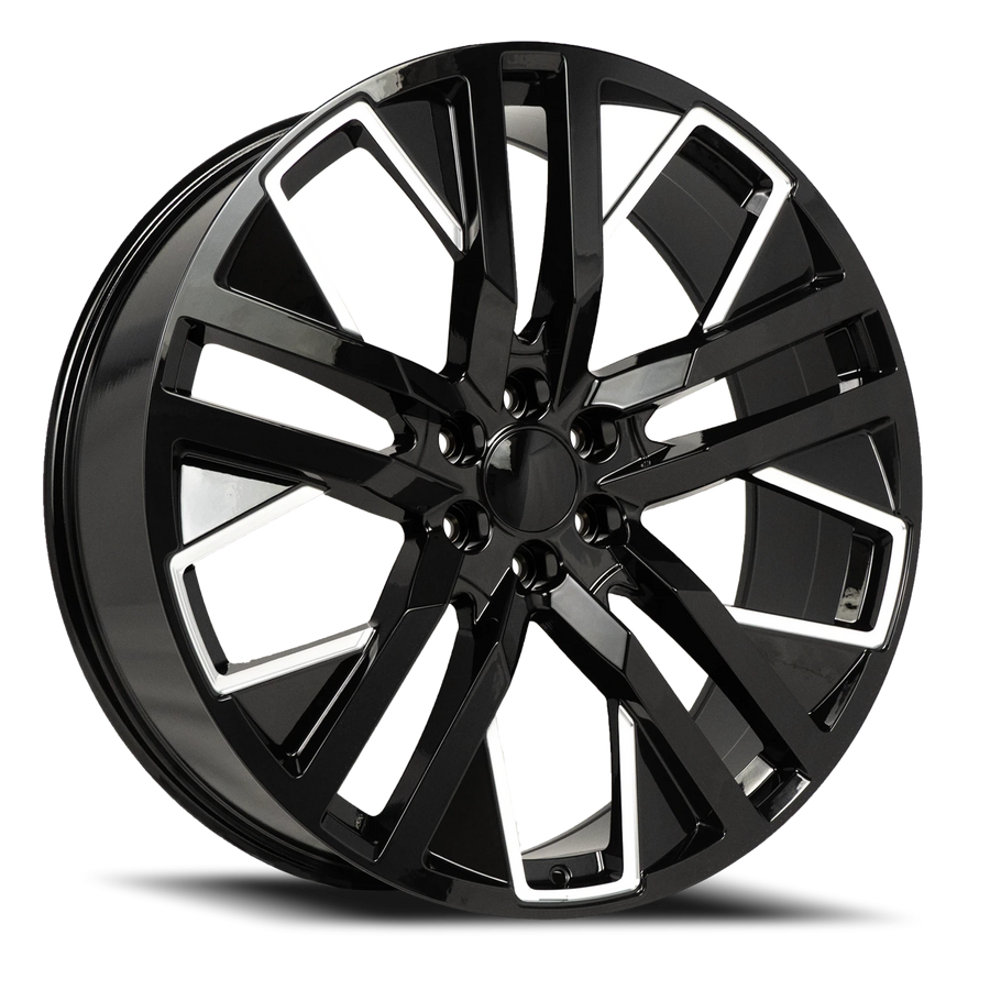 REP C21 22X9 6X139.7 +28 78.1 Gloss Black Milled