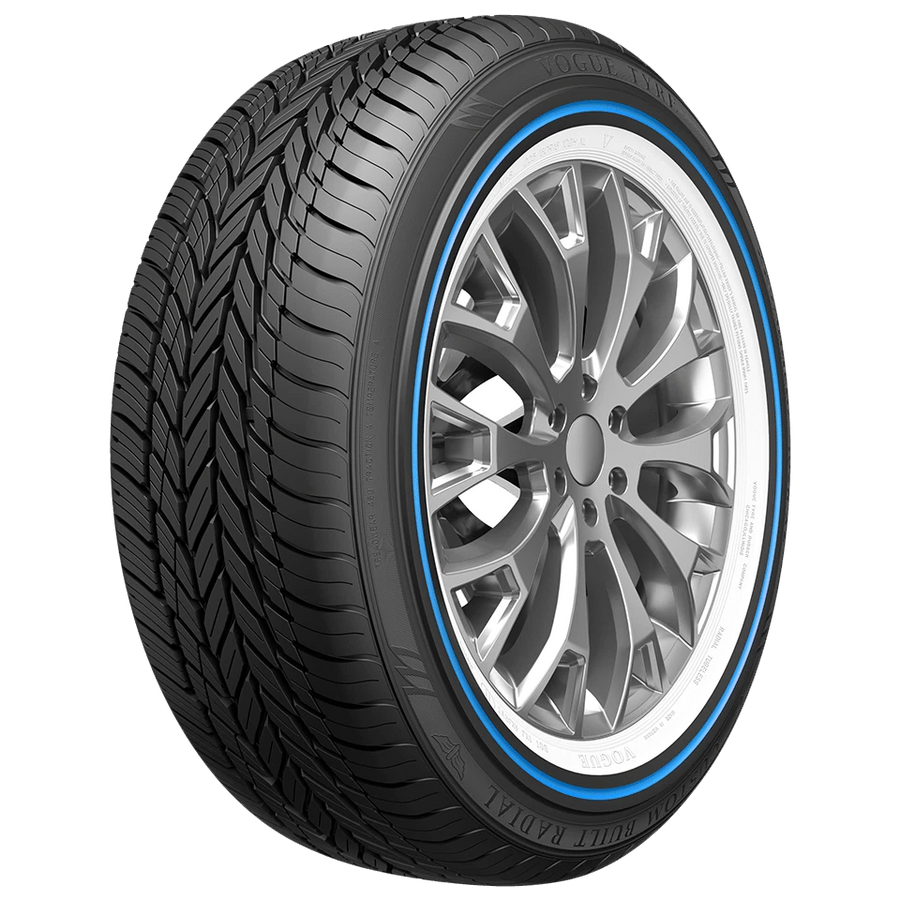 245/45R19 Vogue Tyre CUSTOM BUILT RADIAL BLUE STRIPE BLUE/WHITE 102V XL M+S