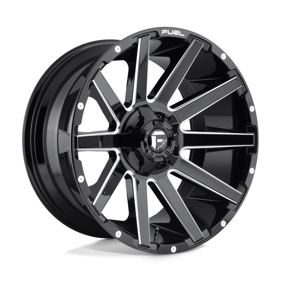 FUEL D615 22X10 8X180 GL-BLK-MIL -18MM