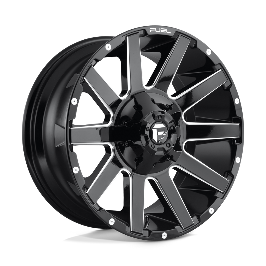 FUEL D615 20X9 8X180 GL-BLK-MIL 20MM