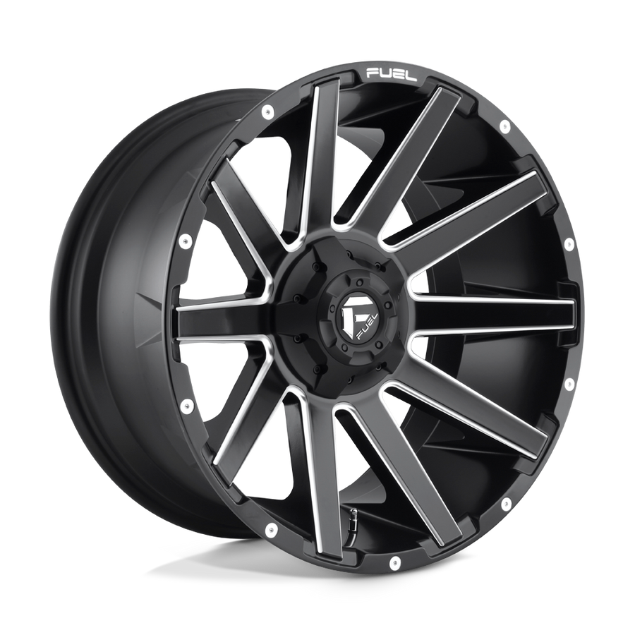 FUEL D616 20X10 5X4.5/5.0 MT-BLK-MIL -18MM