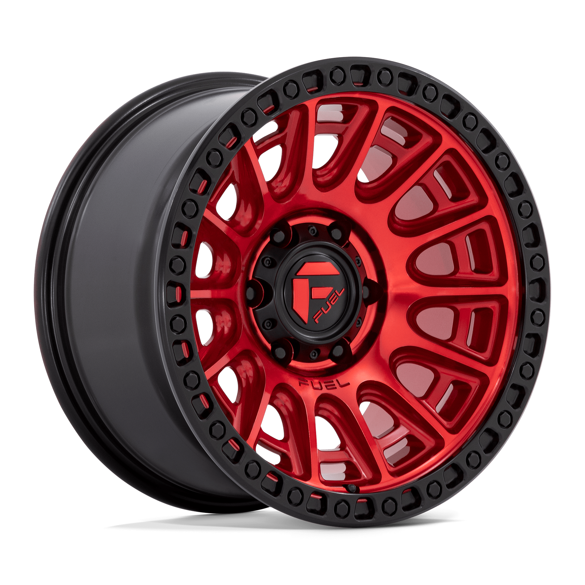 FUEL D834 17X8.5 6X4.5 C-RED-BLK-RG 34MM